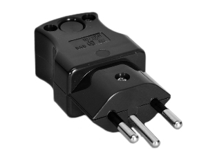 SWISS PLUG, 10 AMPERE-250 VOLT, SEV (SN 441011 CH-TYP 12), (SW1-10P) TYPE J PLUG, INSULATED PINS, REWIREABLE PLUG, 2 POLE-3 WIRE GROUNDING (2P+E), CORD DIA. = 0.394", NYLON, HIGH IMPACT RESISTANT. BLACK. 

<br><font color="yellow">Notes: </font> 
<br><font color="yellow">*</font> Terminal screw torque = 0.5Nm, Cord grip screw torque = 0.8Nm, Housing screw torque = 0.5Nm.
<br><font color="yellow">*</font> Scroll down to view additional related products.