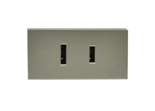 NEMA 1-15R, AMERICAN, ASIA, CHINA, THAILAND, S. AMERICA, SAUDI ARABIA, 15 AMPERE-127 VOLT MODULAR OUTLET, 22.5mmX45mm SIZE, SHUTTERED CONTACTS, IP20 RATED, 2 POLE-2 WIRE (2P), NON-GROUNDING. BLACK (MAGNESIUM COLOR).

<br><font color="yellow">Notes: </font> 
<br><font color="yellow">*</font> Accepts polarized and non-polarized NEMA 1-15P plugs.
<br><font color="yellow">*</font> Mounts on American 2X4 wall boxes, requires frame # 79170X45-N & # 79140X45-N wall plate (White, SS). 
<br> <font color="yellow">*</font> Mounts on American 4X4 wall boxes, requires frame # 79210X45-N & # 79215X45-N wall plate (White) & blank 79590X45.
<br><font color="yellow">*</font> Mounts on European wall boxes (60mm on center), requires frame # 79250X45-N & wall plate # 79266X45-N.
<br><font color="yellow">*</font> Surface mount insulated wall boxes # 680601X45 series. Surface mount Metal wall boxes # 79240X45 series.
<br><font color="yellow">*</font> Surface mount weatherproof, IP66 rated. Requires frame # 730091X45 & # 74790X45 wall box.
<br><font color="yellow">*</font> Panel mount frames # 79110X45, # 79110X45-ALU. <a href="https://www.internationalconfig.com/catalog_pages/pg94.pdf" style="text-decoration: none" target="_blank"> Panel Mount Instruction Guide</a>
<br><font color="yellow">*</font> Complete range of modular devices and mounting component options. <a href="https://www.internationalconfig.com/modular_electrical_devices.asp" style="text-decoration: none">Modular Devices Link</a>
 <br><font color="yellow">*</font> Wall plates, boxes, outlets, switches, modular GFCI/RCD and circuit breakers are listed below. Scroll down to view. 