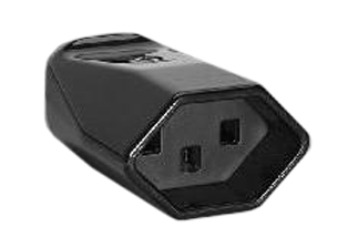 SWITZERLAND CONNECTOR, 16 AMPERE-250 VOLT REWIREABLE IN-LINE CONNECTOR, SEV 1011 (SW2-16R & SW1-10R), TYPE T-23, CORD DIA. = 0.394". THERMOPLASTIC BODY (HIGH IMPACT RESISTANT). BLACK. 

<br><font color="yellow">Notes: </font> 
<br><font color="yellow">*</font> Connector accepts 10A and 16A Swiss plugs.