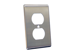 JAPAN DUPLEX OUTLET WALL PLATE, STAINLESS STEEL.

<br><font color="yellow">Notes: </font> 
<br><font color="yellow">*</font> Wall plate for Japan #78500, #78500-BK outlets.