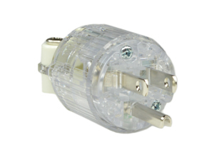 AUDIO-HIFI 15 AMPERE-125 VOLT TRANSPARENT POWER PLUG. HIGH QUALITY "GREEN DOT" HG PLUG, JAPAN JIS C 8303 (JA1-15P), IMPACT RESISTANT, TERMINALS ACCEPT 12/3, 14/3, 16/3, 18/3 AWG CONDUCTORS, 0.300-0.655" CORD GRIP RANGE. TRANSPARENT. 

<br><font color="yellow">Notes: </font> 
<br><font color="yellow">*</font> Audio-HiFi 15A-125V, 20A-125V power plugs, connectors, receptacles and Audio-HiFi power cords are listed below in related products. Scroll down to view.
