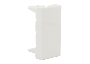 MODULAR DEVICE BLANK INSERT, 22.5mmx45mm SIZE. WHITE.

<br><font color="yellow">Notes: </font>
<br><font color="yellow">*</font> Mounts on American 2X4 wall boxes, requires frame # 79170X45-N & # 79140X45-N wall plate (White, SS). 
<br> <font color="yellow">*</font> Mounts on American 4X4 wall boxes, requires frame # 79210X45-N & # 79215X45-N wall plate (White) & blank 79590X45.
<br><font color="yellow">*</font> Mounts on European wall boxes (60mm on center), requires frame # 79250X45-N & wall plate # 79266X45-N.
<br><font color="yellow">*</font> Surface mount insulated wall boxes # 680601X45 series. Surface mount Metal wall boxes # 79240X45 series.
<br><font color="yellow">*</font> Surface mount weatherproof, IP66 rated. Requires frame # 730091X45 & # 74790X45 wall box.
<br><font color="yellow">*</font> Panel mount frames # 79110X45, # 79110X45-ALU. <a href="https://www.internationalconfig.com/catalog_pages/pg94.pdf" style="text-decoration: none" target="_blank"> Panel Mount Instruction Guide</a>
<br><font color="yellow">*</font> Complete range of modular devices and mounting component options. <a href="https://www.internationalconfig.com/modular_electrical_devices.asp" style="text-decoration: none">Modular Devices Link</a>
 <br><font color="yellow">*</font> Wall plates, boxes, outlets, switches, modular GFCI/RCD and circuit breakers are listed below. Scroll down to view.