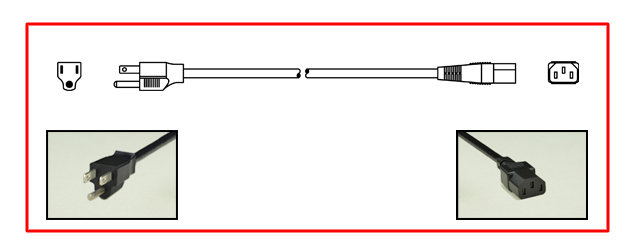 TAIWAN 10 AMPERE-125 VOLT DETACHABLE POWER CORD, CNS10917-2 [TW1-15] PLUG, IEC 60320 C-13 CONNECTOR, VCTF 1.25mm2 CORDAGE, 2.5 METERS [8FT-2IN] [98"] LONG. BLACK.
<br><font color="yellow">Length: 2.5 METERS [8FT-2IN]</font>