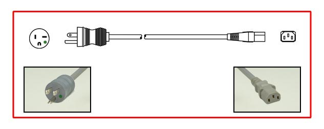 10A-125V HOSPITAL GRADE POWER CORD, GREEN DOT NEMA 5-15P PLUG, IEC 60320 C-13 CONNECTOR, SJTO 18/3 AWG. 105C, 2 POLE-3 WIRE GROUNDING (2P+E), 3.05 METERS (10 FEET) (120") LONG, UL/CSA LISTED. GRAY. 
<br><font color="yellow">Length: 3.05 METERS (10 FEET)</font> 

<br><font color="yellow">Notes: </font> 
<br><font color="yellow">*</font> Hospital grade power cords, plugs, connectors, receptacles are listed below in related products. Scroll down to view.

