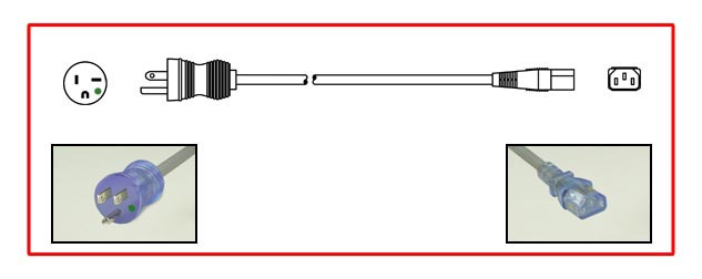 10A-125V HOSPITAL GRADE POWER CORD, GREEN DOT NEMA 5-15P TRANSPARENT PLUG, IEC 60320 C-13 TRANSPARENT CONNECTOR, SJTO 18/3 AWG, 105C, 2 POLE-3 WIRE GROUNDING (2P+E), 3.05 METERS (10 FEET) (120") LONG, TRANSPARENT PLUG, GRAY CORD. UL/CSA LISTED. 
<br><font color="yellow">Length: 3.05 METERS (10 FEET)</font> 

<br><font color="yellow">Notes: </font> 
<br><font color="yellow">*</font> Hospital grade power cords, plugs, connectors, receptacles are listed below in related products. Scroll down to view.

 