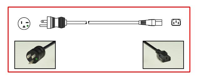 10A-125V HOSPITAL GRADE POWER CORD, GREEN DOT NEMA 5-15P PLUG, IEC 60320 C-13 CONNECTOR, SJTO 18/3 AWG, 105C, 2 POLE-3 WIRE GROUNDING (2P+E), 3.05 METERS (10 FEET) (120") LONG, UL/CSA LISTED. BLACK. 
<br><font color="yellow">Length: 3.05 METERS (10 FEET)</font> 

<br><font color="yellow">Notes: </font> 
<br><font color="yellow">*</font> Hospital grade power cords, plugs, connectors, receptacles are listed below in related products. Scroll down to view.