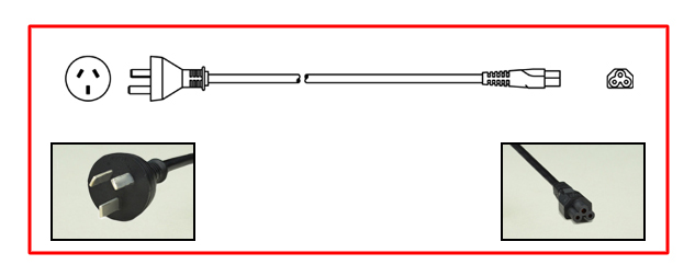 ARGENTINA 2.5 AMPERE-250 VOLT POWER CORD, IRAM 2073 (AR1-10P) TYPE I PLUG, IEC 60320 C-5  CONNECTOR, 2 POLE-3 WIRE GROUNDING (2P+E), 1.8 METERS (6 FEET) (72") LONG. BLACK.
<br><font color="yellow">Length: 1.8 METERS (6 FEET)</font>

<br><font color="yellow">Notes: </font> 
<br><font color="yellow">*</font> Argentina power cords are designed and approved for use in Argentina only. Argentina plug / outlet wiring systems (polarity) is different from other countries that have similar type "I" plug configuration designs.
 