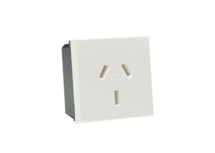 ARGENTINA 10 AMPERE-250 VOLT IRAM 1073 TYPE I (AR1-10R) MODULAR OUTLET, 45mmX45mm SIZE, 2 POLE-3 WIRE GROUNDING (2P+E). WHITE.

<br><font color="yellow">Notes: </font>  
<br><font color="yellow">*</font> Mounts on American 2X4 wall boxes, requires frame # 79120X45-N & # 79130X45-N wall plate (White, Black, ALU, SS). 
<br> <font color="yellow">*</font> Mounts on American 4X4 wall boxes, requires frame # 79210X45-N & # 79220X45-N wall plate (White, SS).<br><font color="yellow">*</font> Mounts on European wall boxes, 60mm on center mounting, requires frame # 79250X45-N & wall plate # 79265X45-N.
<br><font color="yellow">*</font> Surface mount insulated wall boxes # 680602X45 series. Surface mount Metal wall boxes # 79235X45 series.
<br><font color="yellow">*</font> Surface mount weatherproof, IP66 rated. Requires frame # 730092X45 & # 74790-B1 wall box.
<br><font color="yellow">*</font> Panel mount frames # 79100X45, # 79100X45-ALU. DIN rail mount Frame # 79595X45.
<br><font color="yellow">*</font> Complete range of modular devices and mounting component options. <a href="https://www.internationalconfig.com/modular_electrical_devices.asp" style="text-decoration: none">Modular Devices Link</a>
 <br><font color="yellow">*</font> Wall plates, boxes, outlets, switches, modular GFCI/RCD and circuit breakers are listed below. Scroll down to view.