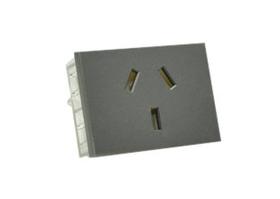 ARGENTINA 10A-250V MODULAR OUTLET, TYPE I (AR1-10R), 37mmX50mm SIZE, SHUTTERED CONTACTS, WALL BOX, PANEL, DIN RAIL MOUNT. 2 POLE-3 WIRE GROUNDING (2P+E). DARK GRAY. Terminal screws torque = 0.8Nm 

<br><font color="yellow">Notes: </font> 

<br><font color="yellow">*</font> Outlet mounts on American 2x4 wall boxes. Requires frame # 84202-F & wall plate # 84702 (White).  Options: Dark Gray, Chrome.

<br><font color="yellow">*</font> Weatherproof Cover # 84202-WP, IP 55 rated, Mounts on American 2X4 Wall box or Panel Mount.   
  
<br><font color="yellow">*</font> Outlet mounts on American 4x4 wall boxes. Requires frame # 84203-F & wall plate # 84705 (White).  Options: Dark Gray, Chrome. 
 
<br><font color="yellow">*</font> Outlet Panel Mounts. Requires frame # 84455 (White) Option: Dark Gray. DIN Rail mount. Requires frame # 84449. White. 

<br><font color="yellow">*</font> Surface mount wall boxes, View # 84443 series. Surface mount weatherproof box , IP 55 rated # 84446. White.
 <br><font color="yellow">*</font> Scroll down in related products to view South America, Argentina, Brazil, Chile, Peru plugs, outlets, GFCI/RCD sockets, power cords, power strips, plug adapters for all South America countries.

 
 