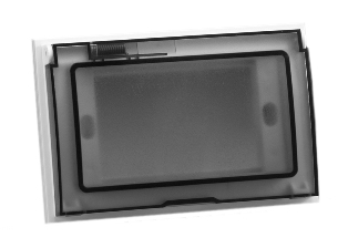 WEATHERPROOF IP55 RATED HORIZONTAL WALL BOX / PANEL MOUNT COVER. ACCEPTS 75mmX50mm, 37mmX50mm, 18.5mmX50mm MODULAR SIZE DEVICES. CLEAR COVER.
<br><font color="yellow">Notes: </font>
<br><font color="yellow">*</font> Flush Mount on American 2x4 wall boxes or Panel mount.
<BR><font color="yellow">*</font> Surface Mount. Use cover # 84202-WP with # 84225-AR, # 74225 wall boxes.
<br><font color="yellow">*</font> Accepts South America, Argentina, Brazil, Chile, Italy, Europe Modular 75mmX50mm, 37mmX50mm, 18.5mmX50mm size devices.   
 
<br><font color="yellow">*</font> Scroll down in related products to view South America, Argentina, Brazil, Chile, Peru plugs, outlets, GFCI/RCD sockets, power cords, power strips, plug adapters for all South America countries.

 


 