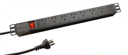 ARGENTINA 10 AMPERE 250 VOLT IRAM 2073 TYPE I (AR1-10R) 8 OUTLET PDU POWER STRIP, "19" HORIZONTAL RACK MOUNT, (1U SIZE), D.P. SWITCH, PILOT LIGHT, 50/60HZ, METAL ENCLOSURE, 2 POLE-3 WIRE GROUNDING (2P+E), 1.5mm2 CORD, 3.0 METERS (9FT-10IN) LONG. BLACK. 

<br><font color="yellow">Notes: </font> 
<br><font color="yellow">*</font> Operating temp. = -10�C to +60�C.
<br><font color="yellow">*</font> Storage temp. = -25�C to +65�C.
<br><font color="yellow">*</font> Universal multi-configuration power strips #59208-C19H, 59208-C19V accept Argentina 20A-250V and 10A-250V plugs.
<br><font color="yellow">*</font> Power cords, plugs, outlets, GFCI sockets, connectors, weatherproof covers, wall boxes, panel mount frames listed below in related products. Scroll down to view.

 