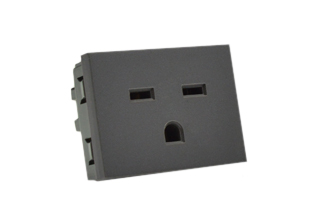 AMERICA 15A-250V NEMA 6-15R TYPE B, MODULAR OUTLET, 37mmX50mm SIZE, 2 POLE-3 WIRE GROUNDING (2P+E), WALL BOX, PANEL, DIN RAIL MOUNT. DARK GRAY. Terminal screws torque = 0.5Nm.
 
<br><font color="yellow">Notes: </font> 

<br><font color="yellow">*</font> Outlet mounts on American 2x4 wall boxes. Requires frame # 84202-F & wall plate # 84702 (White).  Options: Dark Gray, Chrome.

<br><font color="yellow">*</font> Weatherproof Cover # 84202-WP, IP 55 rated, Mounts on American 2X4 Wall box or Panel Mount.   
  
<br><font color="yellow">*</font> Outlet mounts on American 4x4 wall boxes. Requires frame # 84203-F & wall plate # 84705 (White).  Options: Dark Gray, Chrome. 
 
<br><font color="yellow">*</font> Outlet Panel Mounts. Requires frame # 84455 (White) Option: Dark Gray. DIN Rail mount. Requires frame # 84449. White. 

<br><font color="yellow">*</font> Surface mount wall boxes, View # 84443 series. Surface mount weatherproof box , IP 55 rated # 84446. White.

 <br><font color="yellow">*</font> Scroll down in related products to view America, South America, Argentina, Brazil, Chile, Peru plugs, outlets, GFCI/RCD sockets, power cords, power strips, plug adapters for all South America countries.
