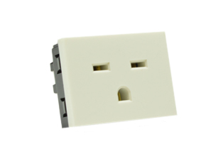 AMERICA 15A-250V NEMA 6-15R TYPE B, MODULAR OUTLET, 37mmX50mm SIZE, 2 POLE-3 WIRE GROUNDING (2P+E), WALL BOX, PANEL, DIN RAIL MOUNT. WHITE. Terminal screws torque = 0.5Nm.
 
<br><font color="yellow">Notes: </font> 

<br><font color="yellow">*</font> Outlet mounts on American 2x4 wall boxes. Requires frame # 84202-F & wall plate # 84702 (White).  Options: Dark Gray, Chrome.

<br><font color="yellow">*</font> Weatherproof Cover # 84202-WP, IP 55 rated, Mounts on American 2X4 Wall box or Panel Mount.   
  
<br><font color="yellow">*</font> Outlet mounts on American 4x4 wall boxes. Requires frame # 84203-F & wall plate # 84705 (White).  Options: Dark Gray, Chrome. 
 
<br><font color="yellow">*</font> Outlet Panel Mounts. Requires frame # 84455 (White) Option: Dark Gray. DIN Rail mount. Requires frame # 84449. White. 

<br><font color="yellow">*</font> Surface mount wall boxes, View # 84443 series. Surface mount weatherproof box , IP 55 rated # 84446. White.

 <br><font color="yellow">*</font> Scroll down in related products to view America, South America, Argentina, Brazil, Chile, Peru plugs, outlets, GFCI/RCD sockets, power cords, power strips, plug adapters for all South America countries.

  
 
 