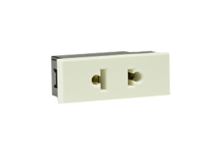 SOUTH AMERICA, EUROPEAN 15A/10A-250V (NEMA 1-15R / EURO) TYPE A, C, MODULAR OUTLET, 18.5mmX50mm MODULAR SIZE, 2 POLE-2 WIRE (2P), WALL BOX, PANEL, DIN RAIL MOUNT. WHITE. Terminal screws torque = 0.5Nm. WHITE.  

<br><font color="yellow">Notes: </font> 

<br><font color="yellow">*</font> Outlet mounts on American 2x4 wall boxes. Requires frame #84202-F & wall plate #84703 (White).  Options: Dark Gray, Chrome.

<br><font color="yellow">*</font> Weatherproof Cover #84202-WP, IP55 rated, Mounts on American 2x4 Wall box or Panel Mount.   
  
<br><font color="yellow">*</font> Outlet mounts on American 4x4 wall boxes. Requires frame #84203-F & wall plate #84705 (White).  Options: Dark Gray, Chrome. 
 
<br><font color="yellow">*</font> Outlet Panel Mounts. Requires frame #84455 (White) Option: Dark Gray. DIN Rail mount. Requires frame #84449. White. 

<br><font color="yellow">*</font> Surface mount wall boxes, View #84442 series. Surface mount weatherproof box, IP55 rated #84446. White. 

<br><font color="yellow">*</font> Outlet accepts NEMA 1-15P (2P) Type A plugs & European (2P) Type C plugs with 4.0mm diameter pins.

<br><font color="yellow">*</font> Scroll down to view related plugs, outlets, GFCI/RCD sockets, power cords, power strips, plug adapters.  






 
  
  
 