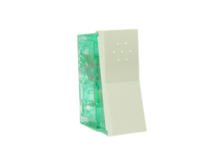 SOUTH AMERICA, EUROPEAN, INTERNATIONAL 10A-250V SINGLE POLE SWITCH, 18.5mmX50mm MODULAR SIZE, SCREW LESS TERMINALS, WALL BOX, PANEL, DIN RAIL MOUNT. WHITE.  

<br><font color="yellow">Notes: </font> 

<br><font color="yellow">*</font> Switch can be mounted (ganged together) with other 37mmx50mm, 18.5mmx50mm modular switches & outlets. 

<br><font color="yellow">*</font> Switch mounts on American 2x4 wall boxes. Requires frame # 84202-F & wall plate # 84703 (White).  Options: Dark Gray, Chrome.

<br><font color="yellow">*</font> Weatherproof Cover # 84202-WP, IP 55 rated, Mounts on American 2X4 Wall box or Panel Mount.   
  
<br><font color="yellow">*</font> Switch mounts on American 4x4 wall boxes. Requires frame # 84203-F & wall plate # 84705 (White).  Options: Dark Gray, Chrome. 
 
<br><font color="yellow">*</font> Switch Panel Mounts. Requires frame # 84455 (White) Option: Dark Gray. DIN Rail mount. Requires frame # 84449. White. 

<br><font color="yellow">*</font> Surface mount wall boxes, View # 84442 series. Surface mount weatherproof box , IP 55 rated # 84446. White. 

<br><font color="yellow">*</font> Mating wall plates, mounting frames, weatherproof covers, surface mount boxes, DIN rail mounting frame, panel mounting frames are listed in related products.



 