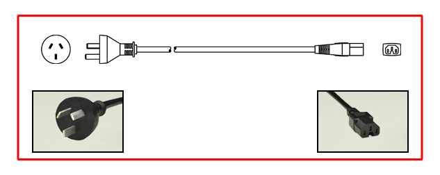 ARGENTINA 10 AMPERE-250 VOLT DETACHABLE POWER CORD SET, IRAM 2073 TYPE I PLUG [AR1-10P], IEC 60320 C-15 CONNECTOR, 2 POLE-3 WIRE GROUNDING [2P+E], 2.5 METERS [8FT-2IN] [98"] LONG. BLACK.
<br><font color="yellow">Length: 2.5 METERS [8FT-2IN]</font>

<br><font color="yellow">Notes: </font> 
<br><font color="yellow">*</font> Argentina power cords are designed and approved for use in Argentina only. Argentina plug / outlet wiring systems (polarity) is different from other countries that have similar type "I" plug configuration designs.