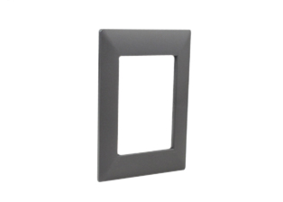 WALL PLATE, ONE GANG, ACCEPTS 75mmX50mm, 37mmX50mm, 18.5mmX50mm SIZE MODULAR DEVICES DEVICES. DARK GRAY. 

<br><font color="yellow">Notes: </font>

<br><font color="yellow">*</font> Mounts on American 2X4 Wall boxes. Requires # 84202-F mounting frame.

<br><font color="yellow">*</font> Mounts on International wall boxes with 3 9/32" (83mm) centers. Requires # 84202-F mounting frame.
 
<br><font color="yellow">*</font> Wall Plate Color Options: White, Dark Gray, Chrome. 

<br><font color="yellow">*</font> Argentina, Brazil, Chile, Italy, European, NEMA Outlets, switches, wall boxes listed below. Scroll down to view.

