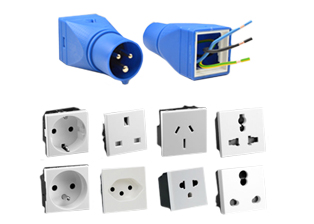 IEC 60309 (6h) CEE 17 UNIVERSAL PLUG ADAPTER, 16A-250V, 20A-250V2 POLE-3 WIRE GROUNDING (2P+E), BLUE. 

<br><font color="yellow">Notes: </font> 
<br><font color="yellow">*</font> Two component parts required. Requires field assembly. 
<br><font color="yellow">*</font> Order one (1) #888-2126-ADPU adapter and one (1) specific modular socket.
<br><font color="yellow">*</font> Country specific modular socket options are listed on the Dimensional Data Sheet.
<br><font color="yellow">*</font> Connect (3) conductors to the modular socket terminals then "Snap-In" the socket.
<br><font color="yellow">*</font> Wiring, assembly, product application and usage by qualified personnel only.
<br><font color="yellow">*</font> Scroll down to view related products.