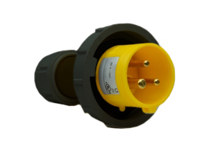 IEC 60309 (4h) PIN & SLEEVE PLUG, 20 AMPERE-120 VOLT, WATERTIGHT (IP67), 2 POLE-3 WIRE GROUNDING (2P+E), CEE 17, IEC 309, COMPRESSION STRAIN RELIEF, NYLON (POLYAMIDE BODY), OPERATING TEMP. = -25C TO +80C. YELLOW. 

<br><font color="yellow">Notes: </font> 
<br><font color="yellow">*</font> 888-2156-NS has internal wiring polarity orientation designed for use in North America and therefore is C(UL)US approved. If point of use for this product is outside North America use our 999 series pin and sleeve devices which meet approvals and polarity requirements for European countries. <a href="https://internationalconfig.com/icc6.asp?item=999-2156-NS" style="text-decoration: none">999 Series Link</a>
<br><font color="yellow">*</font> Scroll down to view additional yellow IEC 60309 (4h) devices listed below in the related products or download the IEC 60309 Pin & Sleeve Brochure to view pin and sleeve devices.

