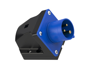 WALL MOUNT INLET, 16A/20A-250V, SURFACE MOUNT BOX, SPLASHPROOF IP44, 6h, 2P3W, BLUE.
<br>PIN & SLEEVE SURFACE, WALL MOUNT INLET. cULus, OVE approved. Conformity Standards, UL 1682, UL 1686, IEC 60309-1, IEC 60309-2, CSA C22.2 182.1, CEE, EN 60309-1, EN 60309-2.

<br><font color="yellow">Notes: </font>
<br><font color="yellow">*</font> View "Dimensional Data Sheet" for extended product detail specifications and device measurement drawing.
<br><font color="yellow">*</font> View "Associated Products 1" for general overview of devices within this product category.
<br><font color="yellow">*</font> View "Associated Products 2" to download IEC 60309 Pin & Sleeve Brochure containing cULus listed pin & sleeve devices.
<br><font color="yellow">*</font> Select mating IEC 60309 IP44 splashproof and IP67 watertight devices individually listed below under related products. Scroll down to view.