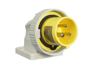 IEC 60309 (4h) PIN & SLEEVE PANEL MOUNT POWER INLET, 20 AMPERE-120 VOLT, WATERTIGHT (IP67), 2 POLE-3 WIRE GROUNDING (2P+E), CEE 17, IEC 309, NYLON (POLYAMIDE BODY), OPERATING TEMP. = -25C TO +80C. 55mmX30mm C TO C MOUNTING. YELLOW. 

<br><font color="yellow">Notes: </font> 
<br><font color="yellow">*</font> 888-71324-NS has internal wiring polarity orientation designed for use in North America and therefore is UL approved. If point of use for this product is outside North America use our 999 series pin and sleeve devices which meet approvals and polarity requirements for European countries. <a href="https://internationalconfig.com/icc6.asp?item=999-71324-NS" style="text-decoration: none">999 Series Link</a>
<br><font color="yellow">*</font> Scroll down to view additional yellow IEC 60309 (4h) devices listed below in the related products or download the IEC 60309 Pin & Sleeve Brochure to view pin and sleeve devices.

