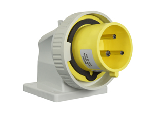 IEC 60309 (4h) PIN & SLEEVE PANEL MOUNT POWER INLET, 30 AMPERE-120 VOLT, WATERTIGHT (IP67), 2 POLE-3 WIRE GROUNDING (2P+E), CEE 17, IEC 309, NYLON (POLYAMIDE BODY), OPERATING TEMP. = -25C TO +90C. 78mmX45mm C TO C MOUNTING. YELLOW. 

<br><font color="yellow">Notes: </font> 
<br><font color="yellow">*</font> 888-72324-NS has internal wiring polarity orientation designed for use in North America and therefore is UL approved. If point of use for this product is outside North America use our 999 series pin and sleeve devices which meet approvals and polarity requirements for European countries. <a href="https://internationalconfig.com/icc6.asp?item=999-72324-NS" style="text-decoration: none">999 Series Link</a>
<br><font color="yellow">*</font> Scroll down to view additional yellow IEC 60309 (4h) devices listed below in the related products or download the IEC 60309 Pin & Sleeve Brochure to view pin and sleeve devices.
