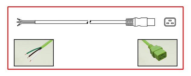 IEC 60320 C-19, 20 AMPERE-250 VOLT POWER SUPPLY CORD, 12/3 AWG, SJT, 105C, 3.05 METERS (10 FEET) (120") LONG. STRIPPED ENDS. GREEN.
<br><font color="yellow">Length: 3.05 METERS (10 FEET)</font>

<br>
<br>

<div style="width:825px">
<div style="float:left"><font color="yellow">*</font>Scroll down to view related color power cords. <font color="yellow">**</font>Return to our color cord selector:</div>
<div style="float:left"><img src="../images/yellow_arrow.png" style="width:20px; margin-left:5px"></div>
<div style="float:left"><a href="https://internationalconfig.com/Color-Power-Cords-Color-Cord-Sets-Red-Blue-Green-Color-Power-Cords-C13-C14-C15-C20-C19-IEC-60320-NEMA-5-15-Red-Blue-Green-Color-Power-Cords.asp">
<img src="../images/color_power_cords_icc6.jpg" style="height:45px; border:2px solid #999999; margin-left:5px"></a></div>
</div>