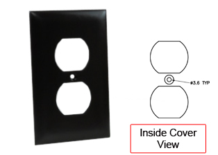 AMERICAN DUPLEX UL514A OUTLET WALL PLATE, NYLON. BROWN.

<br><font color="yellow">Notes: </font> 
<br><font color="yellow">*</font> Mounts on American 2x4 size wall boxes.