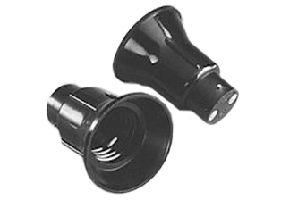 SOCKET ADAPTER, CONVERTS B-22 INCANDESCENT LAMP HOLDER TO E-27 BASE.