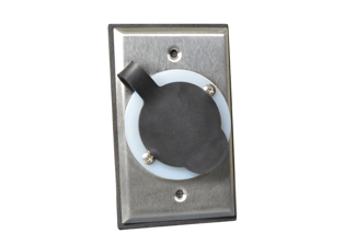 WEATHERPROOF FLANGED OUTLET STAINLESS STEEL WALL PLATE WITH FLIP LID COVER. WALL PLATE MOUNTS ON AMERICAN 2x4 FLUSH WALL BOXES, SURFACE BOXES OR PANEL MOUNT. WALL PLATE IS SUPPLIED WITH GASKET AND #5200-WSC FLIP LID RECEPTACLE CLOSURE COVER.

<br><font color="yellow">Notes: </font> 
<br><font color="yellow">*</font> Requires one flanged outlet #5279-SS, 5279-SS-BLK, 5379-SS, 5679-SS, 5479-SS, 4715-SS, L615-FO purchased separately.
<br><font color="yellow">*</font> Optional item: #5200-WTC flanged outlet back terminal protective cover.
<br><font color="yellow">*</font> Scroll down to view mating inlets, outlets.

 