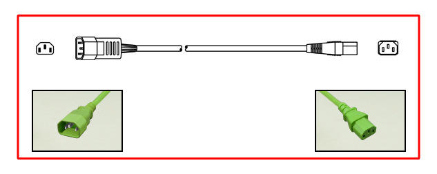 IEC 60320 C-14, C-13 DETACHABLE POWER CORD, 10 AMPERE-250 VOLT (UL/CSA), 18/3 AWG, SJT, 105C CORDAGE, 2 POLE-3 WIRE GROUNDING (2P+E), 0.3 METERS (1 FOOT) (12") LONG. GREEN.
<br><font color="yellow">Length: 0.3 METERS (1 FOOT)</font>
<br>
<br>

<div style="width:825px">
<div style="float:left"><font color="yellow">*</font>Scroll down to view related color power cords. <font color="yellow">**</font>Return to our color cord selector:</div>
<div style="float:left"><img src="../images/yellow_arrow.png" style="width:20px; margin-left:5px"></div>
<div style="float:left"><a href="https://internationalconfig.com/Color-Power-Cords-Color-Cord-Sets-Red-Blue-Green-Color-Power-Cords-C13-C14-C15-C20-C19-IEC-60320-NEMA-5-15-Red-Blue-Green-Color-Power-Cords.asp">
<img src="../images/color_power_cords_icc6.jpg" style="height:45px; border:2px solid #999999; margin-left:5px"></a></div>
</div>