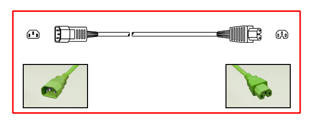 15A-250V POWER CORD, IEC 60320 C-14 PLUG, IEC 60320 C-15 CONNECTOR, 14/3 AWG SJT, 105C, (UL, CSA LISTED), 2 POLE-3 WIRE GROUNDING (2P+E), 0.9 METERS (3 FEET) (36") LONG. GREEN.
<br><font color="yellow">Length: 0.9 METERS (3 FEET)</font>

<br><font color="yellow">Notes: </font> 
<br><font color="yellow">*</font> Connects with C-16 power inlets.

<br>
<br>
<div style="width:825px">
<div style="float:left"><font color="yellow">*</font>Scroll down to view related color power cords. <font color="yellow">**</font>Return to our color cord selector:</div>
<div style="float:left"><img src="../images/yellow_arrow.png" style="width:20px; margin-left:5px"></div>
<div style="float:left"><a href="https://internationalconfig.com/Color-Power-Cords-Color-Cord-Sets-Red-Blue-Green-Color-Power-Cords-C13-C14-C15-C20-C19-IEC-60320-NEMA-5-15-Red-Blue-Green-Color-Power-Cords.asp">
<img src="../images/color_power_cords_icc6.jpg" style="height:45px; border:2px solid #999999; margin-left:5px"></a></div>
</div>
