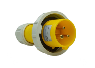 IEC 60309 (4h) PIN & SLEEVE PLUG, 32 AMPERE 110-130 VOLT, 50/60 HZ, WATERTIGHT (IP67), 2 POLE-3 WIRE GROUNDING (2P+E), CEE 17, IEC 309, COMPRESSION STRAIN RELIEF, NYLON (POLYAMIDE BODY), OPERATING TEMP. = -25C TO +80C. YELLOW. OVE APPROVED. 

<br><font color="yellow">Notes: </font> 
<br><font color="yellow">*</font> 999-2168-NS has internal wiring polarity orientation designed for use in countries outside of North America and therefore is only European approved. If point of use for this product is within North America use our 888 series pin and sleeve devices which meet approvals and polarity requirements for North America. <a href="https://internationalconfig.com/icc6.asp?item=888-2168-NS" style="text-decoration: none">888 Series Link</a>
<br><font color="yellow">*</font> Scroll down to view additional yellow IEC 60309 (4h) devices listed below in the related products or <BR>download the IEC 60309 Pin & Sleeve Brochure to view pin and sleeve devices.