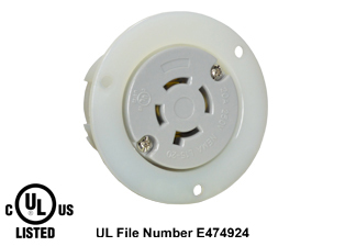 20 AMPERE-250 VOLT, 3 PHASE (X,Y,Z,+G) NEMA L15-20R LOCKING FLANGED PANEL MOUNT POWER OUTLET, 3 POLE-4 WIRE GROUNDING (3P+E), IMPACT RESISTANT NYLON BODY, SPECIFICATION GRADE. WHITE.

<br><font color="yellow">Notes: </font>
<br><font color="yellow">*</font> Weatherproof / dust proof applications use #5205-WSC cover or #79485 cover.
<br><font color="yellow">*</font> Terminals accept 14AWG-8AWG. Max torque = 12 in. lbs. Temp. range = -40C to +75C.
 <br><font color="yellow">**</font> NEMA Panel Mount Outlets with same mounting design listed below.
<BR>**NEMA L1420 Locking Outlet Part #L1420-FO, (20A-125/250V). Accepts L1420-P Plug.
<BR>**NEMA L1430 Locking Outlet Part #L1430-FO, (30A-125/250V). Accepts L1430-P Plug.
<BR>**NEMA L1520 Locking Outlet Part #L1520-FO, (20A-250V), 3 Phase). Accepts L1520-P Plug. 
<BR>**NEMA L1530 Locking Outlet Part #L1530-FO, (30A-250V), 3 Phase). Accepts L1530-P Plug. 
<BR>**NEMA L1620 Locking Outlet Part #L1620-FO, (20A-480V), 3 Phase). Accepts L1620-P Plug. 
<BR>**NEMA L1630 Locking Outlet Part #L1630-FO, (30A-480V), 3 Phase). Accepts L1630-P Plug. 
<br><font color="yellow">View:</font> Optional panel mount design # <a href="https://internationalconfig.com/icc6.asp?item=L1520-R" style="text-decoration: none">L1520-R</a>.

<br><font color="yellow">View:</font> High Power NEMA Locking 20A- 30A (4 Pole / 5 Pole) Outlets & Inlets. <a href="https://www.internationalconfig.com/catalog_pages/flanged_inlets_flanged_outlets_guide.pdf" style="text-decoration: none">NEMA Flanged Outlets & Inlets Guide</a> 
 
<br><font color="yellow">*</font> Plugs, power cords, outlets, connectors, inlets are listed below in related products. Scroll down to view.
