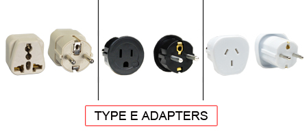 Primary Country known for using TYPE E adapters is Belgium, France ...